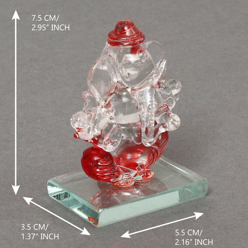 Buy Crystal Ganesha Showpiece - Red Idols & Sets from Vaaree