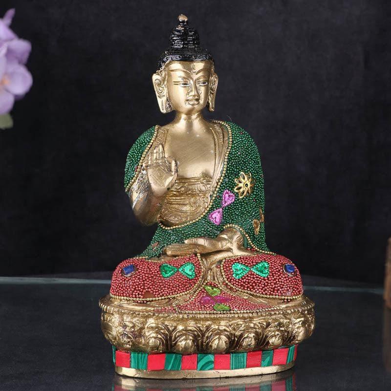 Buy Decorative Budha Brass Idol Idols & Sets from Vaaree