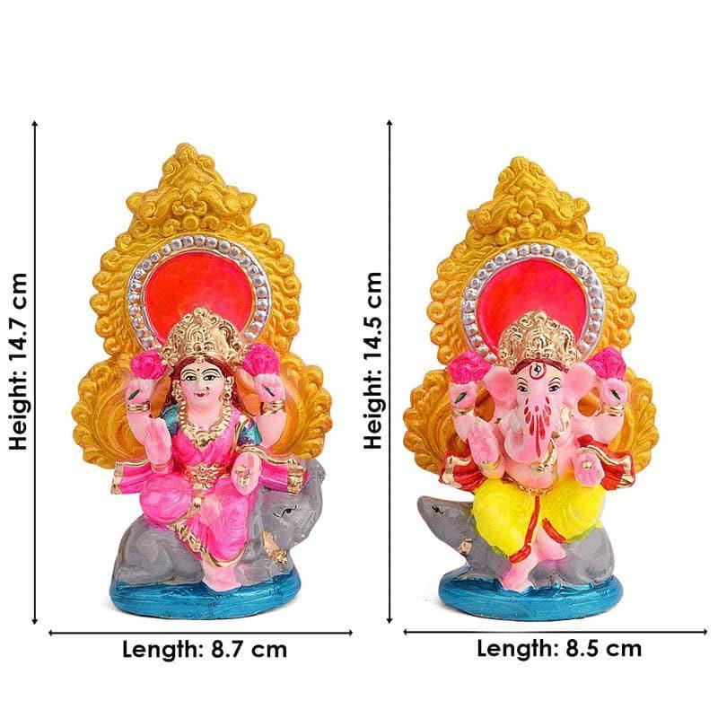 Buy Divine Aura Lakshmi Ganesha Idol Set Idols & Sets from Vaaree