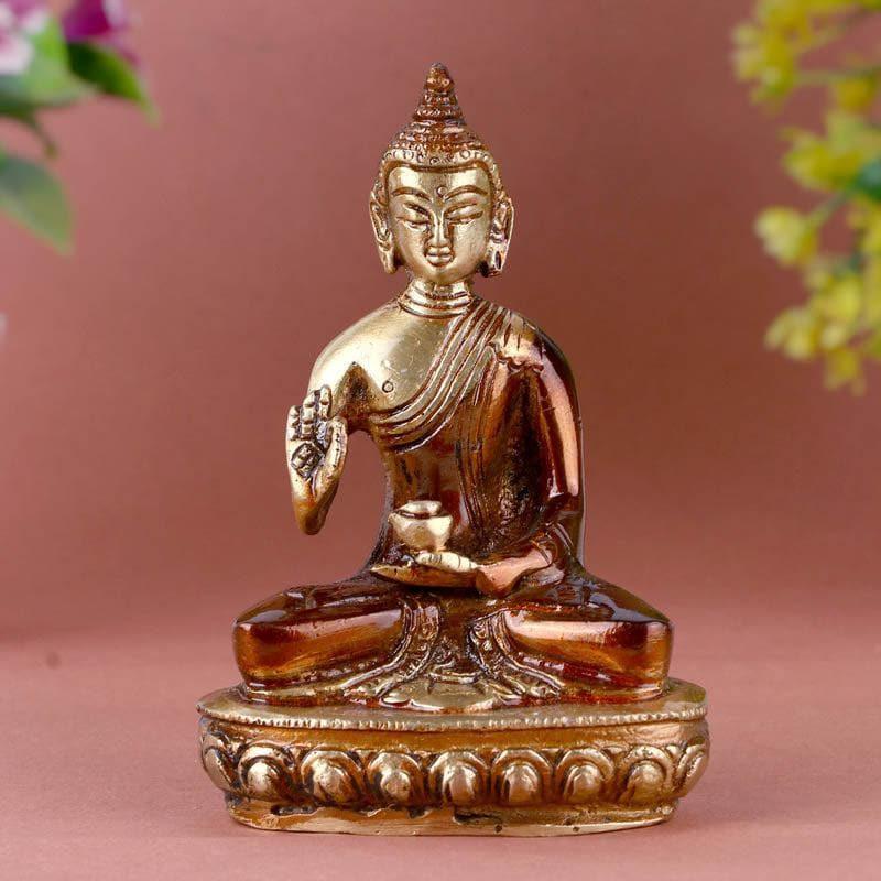 Idols & Sets - Divine Brass Budha Idol