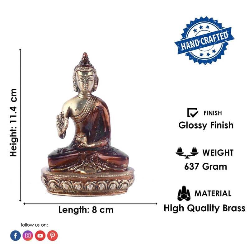 Buy Divine Brass Budha Idol Idols & Sets from Vaaree