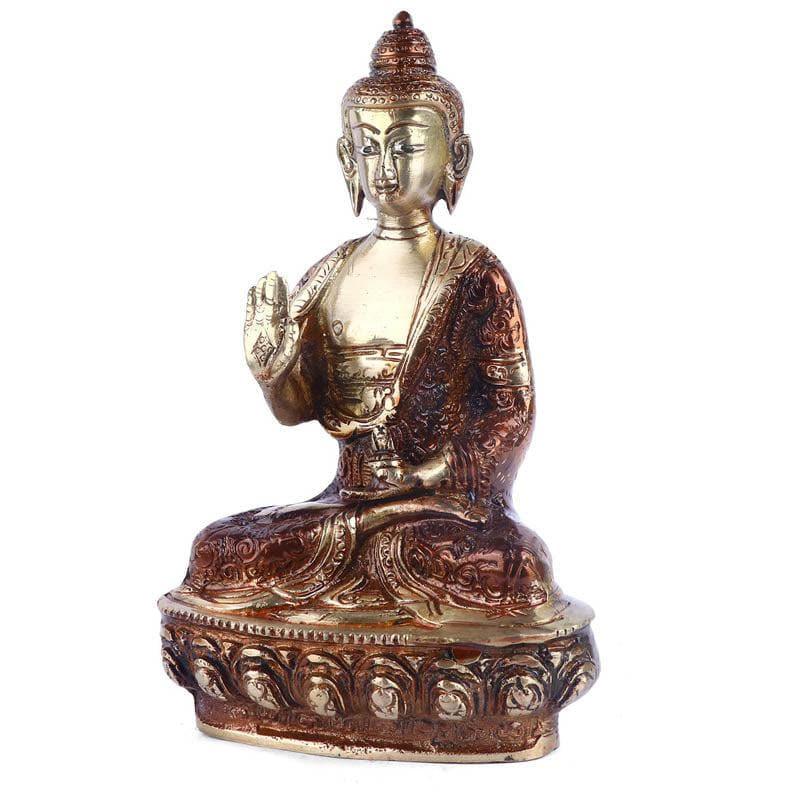 Buy Divine Budha Brass Idol Idols & Sets from Vaaree