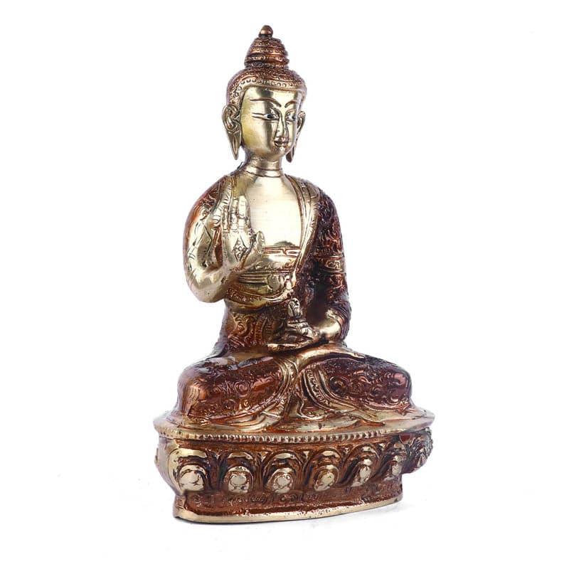 Buy Divine Budha Brass Idol Idols & Sets from Vaaree