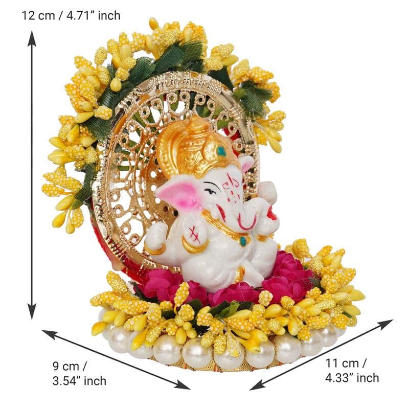 Buy Floral Decorated Ganesha idol Idols & Sets from Vaaree