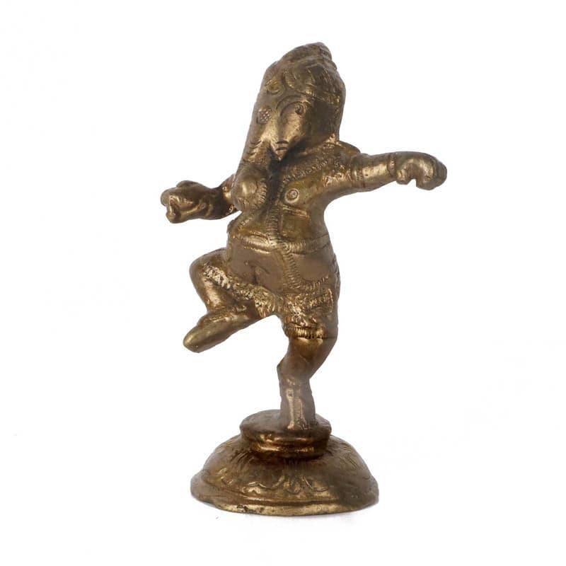 Buy Ganesha Dancing Brass Idol Idols & Sets from Vaaree