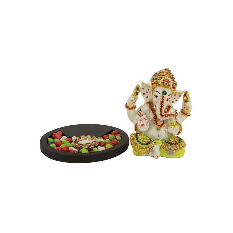 Buy Ganesha Idol With Tealight Candle Holder Idols & Sets from Vaaree