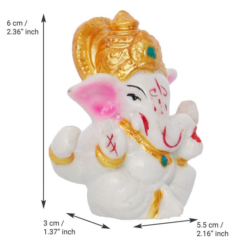 Buy Ganesha With Golden Mukut Idol Idols & Sets from Vaaree