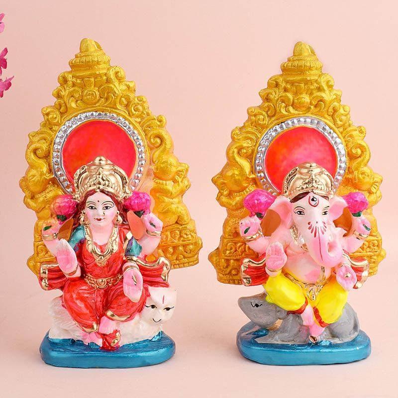 Buy Harmony Lakshmi Ganesha Idol Set Idols & Sets from Vaaree