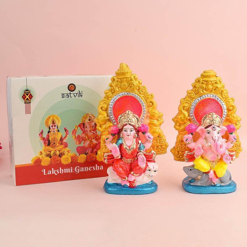 Buy Harmony Lakshmi Ganesha Idol Set Idols & Sets from Vaaree