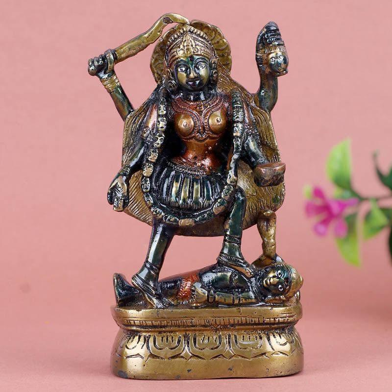 Buy Kaali Maa Brass Idol Idols & Sets from Vaaree