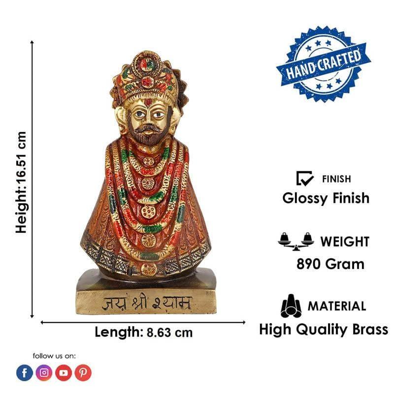 Buy Khatu Shyam Ji Brass Idol Idols & Sets from Vaaree