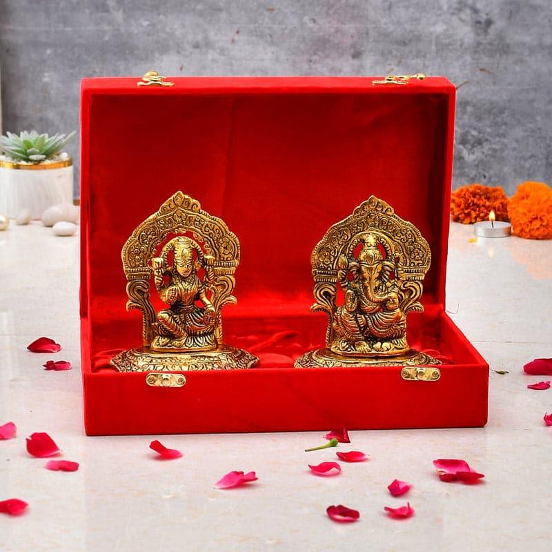 Buy Lakshmi Vinayak Idol - Set Of Two Idols & Sets from Vaaree