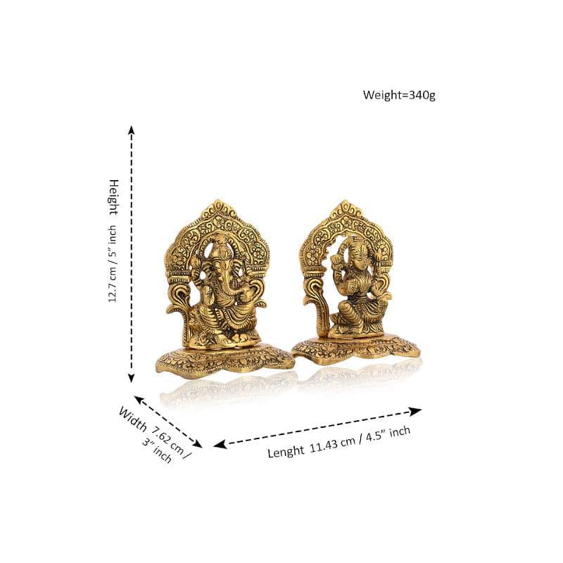 Buy Lakshmi Vinayak Idol - Set Of Two Idols & Sets from Vaaree