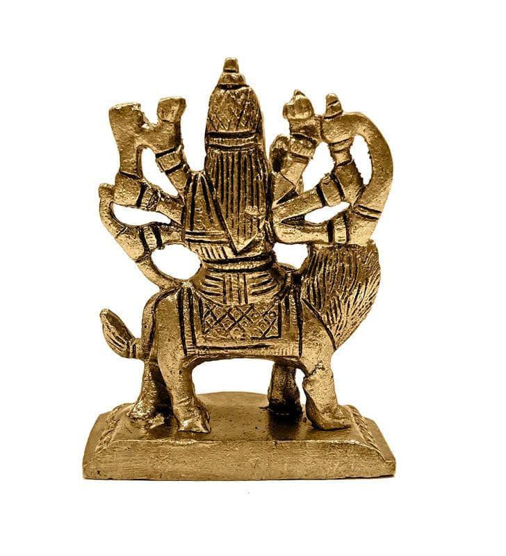 Buy Maa Sherawali Brass Idol Idols & Sets from Vaaree