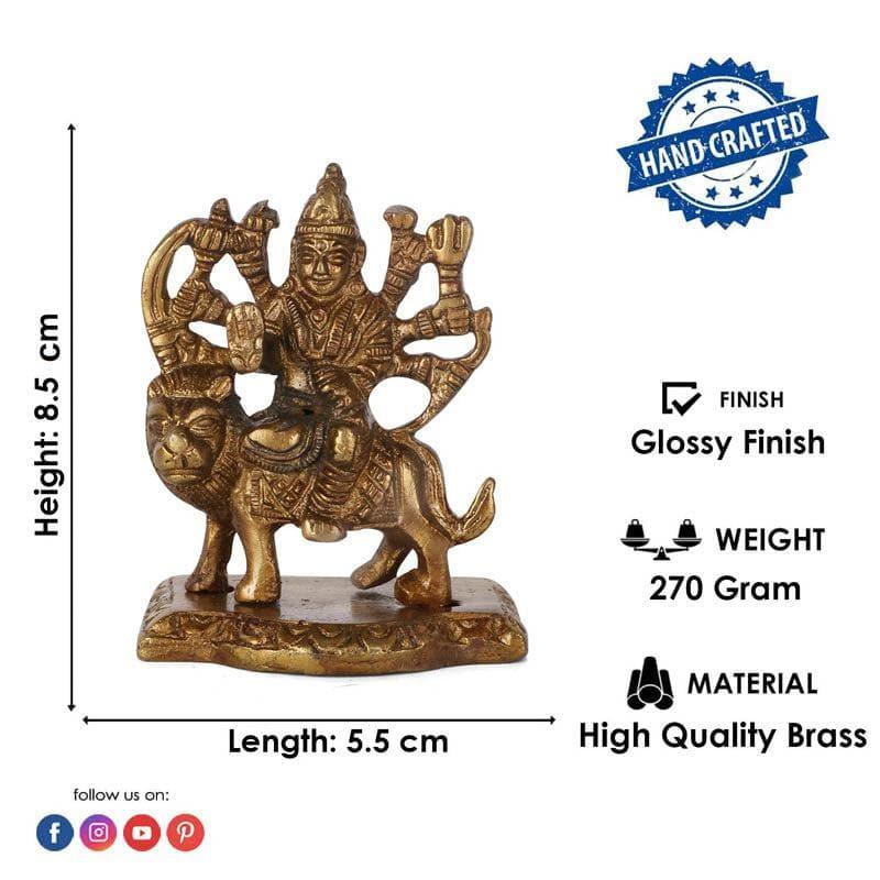 Buy Maa Sherawali Brass Idol Idols & Sets from Vaaree