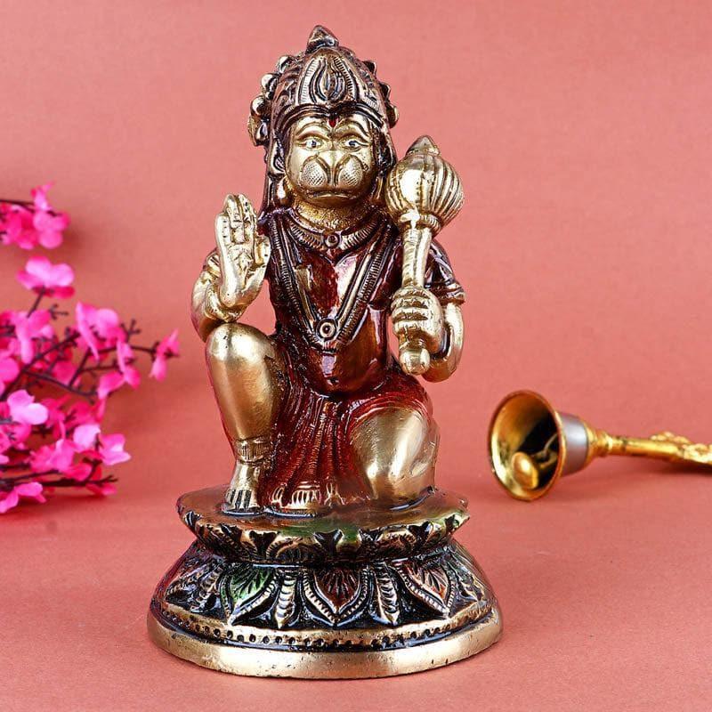 Buy Najarangbali Hanuman Brass Idol Idols & Sets from Vaaree