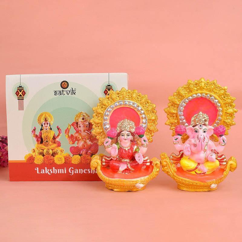 Idols & Sets - Sacred Lakshmi Ganesha Idol Set