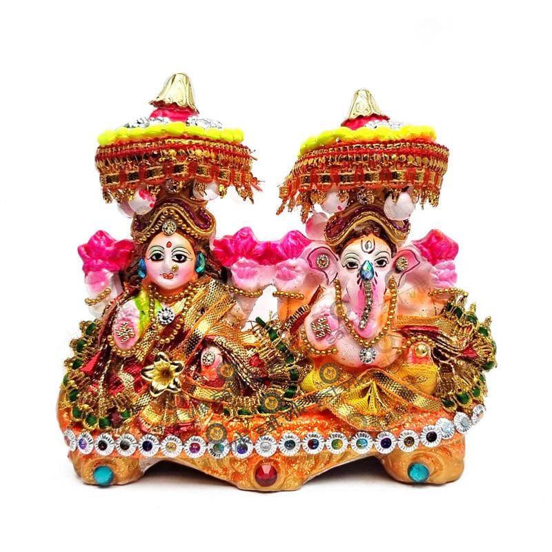 Buy Seraphic Lakshmi Ganapati Idol Set Idols & Sets from Vaaree