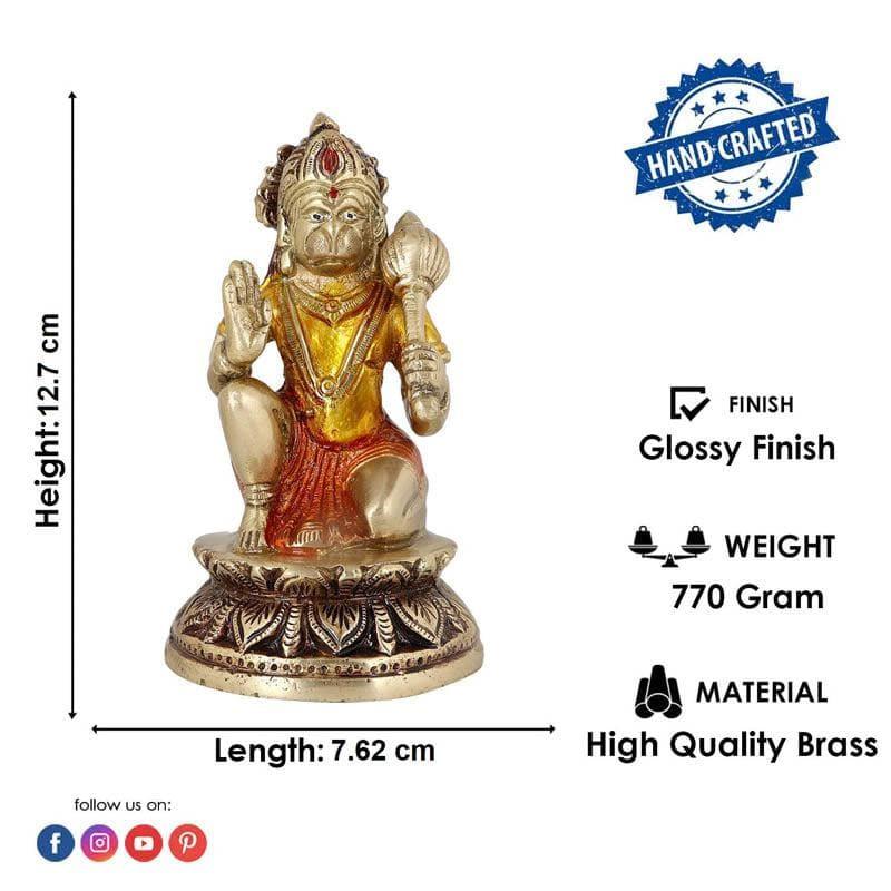 Buy Shri Hanuman Brass Idol Idols & Sets from Vaaree