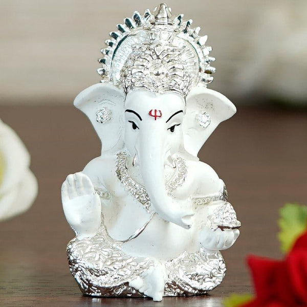 Buy Idols & Sets - Shri Vigneshwara Silver Idol at Vaaree online