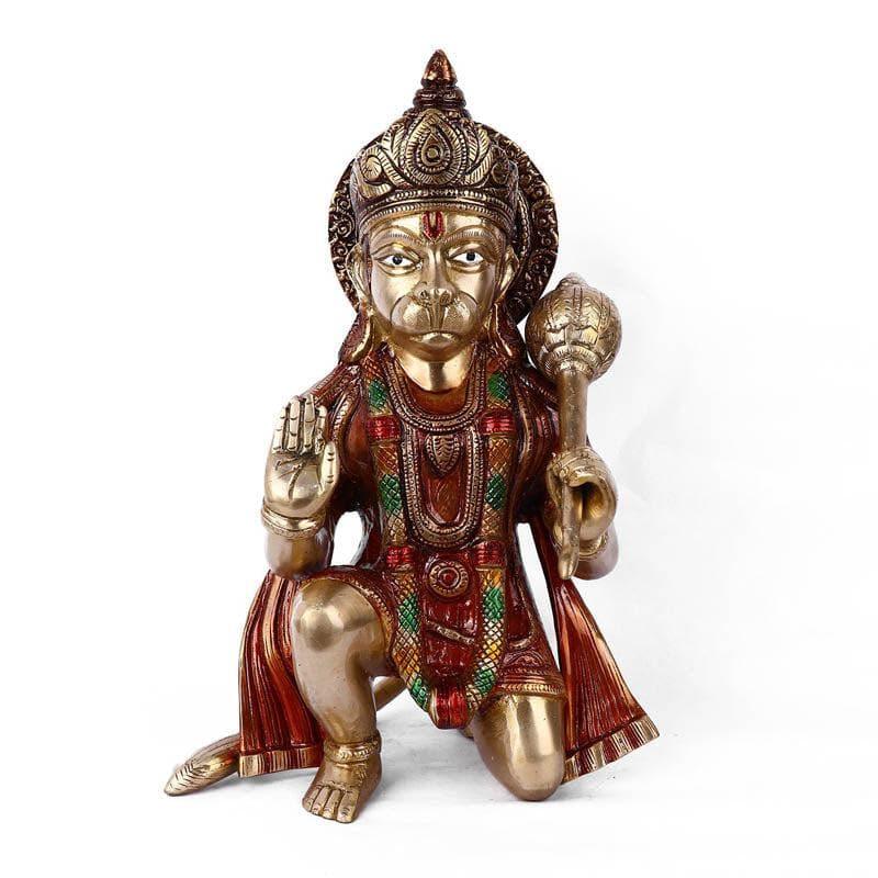 Buy Sitting Hanuman Brass Idol Idols & Sets from Vaaree