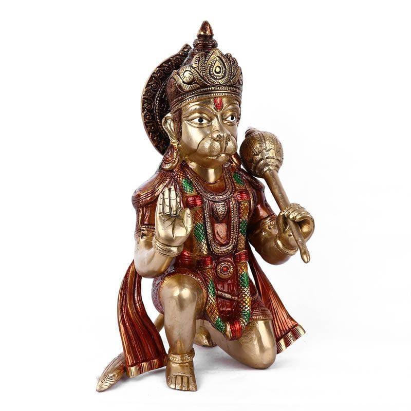 Buy Sitting Hanuman Brass Idol Idols & Sets from Vaaree