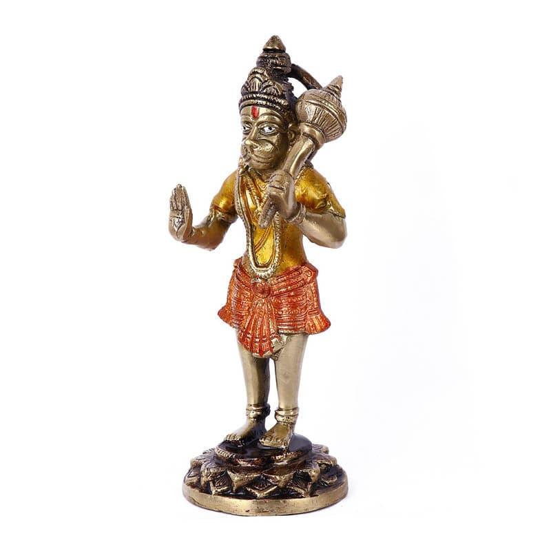 Idols & Sets - Standing Hanuman Brass Idol