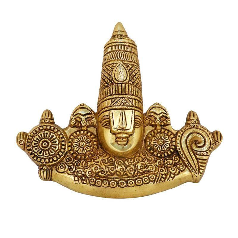 Idols & Sets - Tirupati Balaji Face Brass Idol