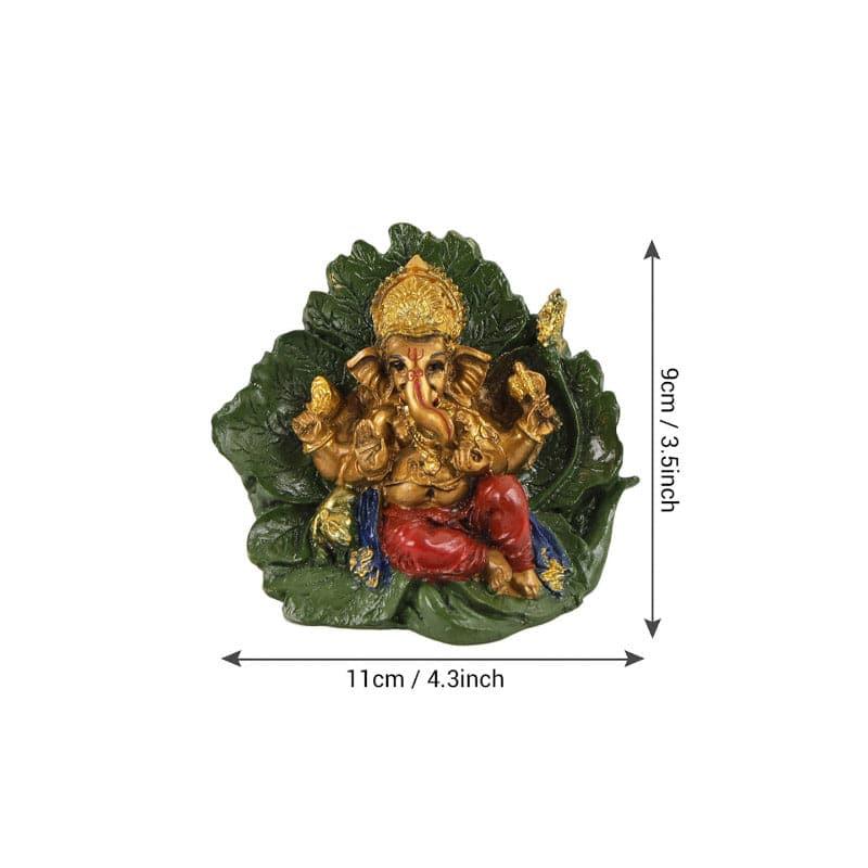 Buy Vinayaka Resting On Leaf Idol Idols & Sets from Vaaree