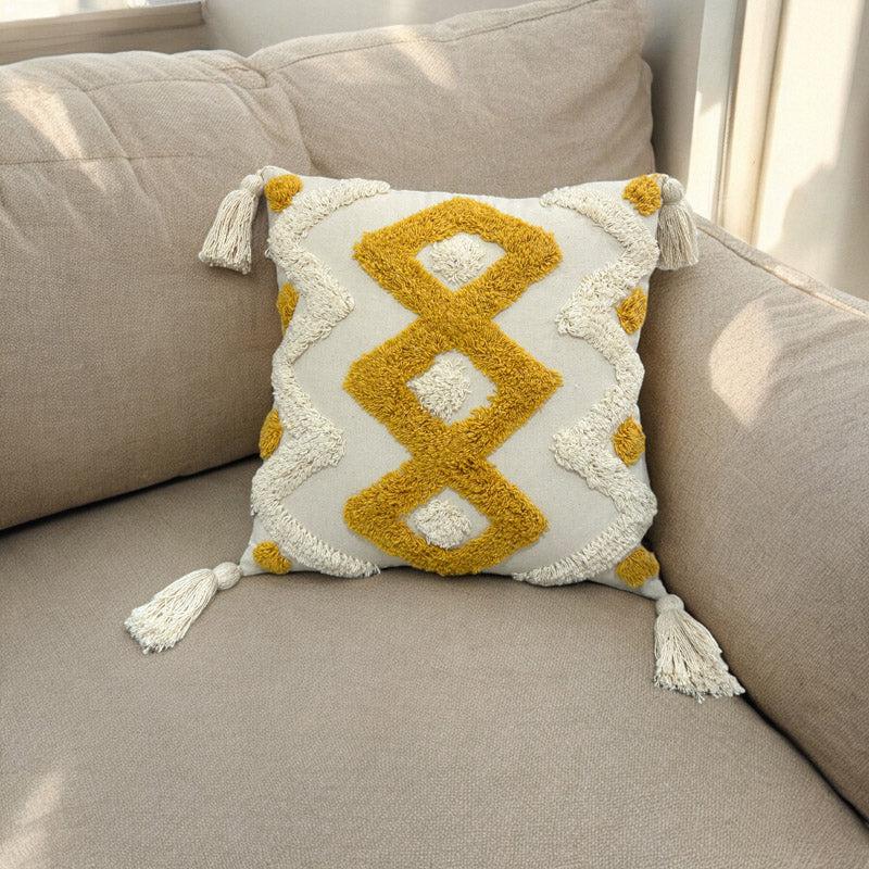 Buy Minerva Tufted Cushion Cover - Set Of Five Cushion Cover Sets from Vaaree