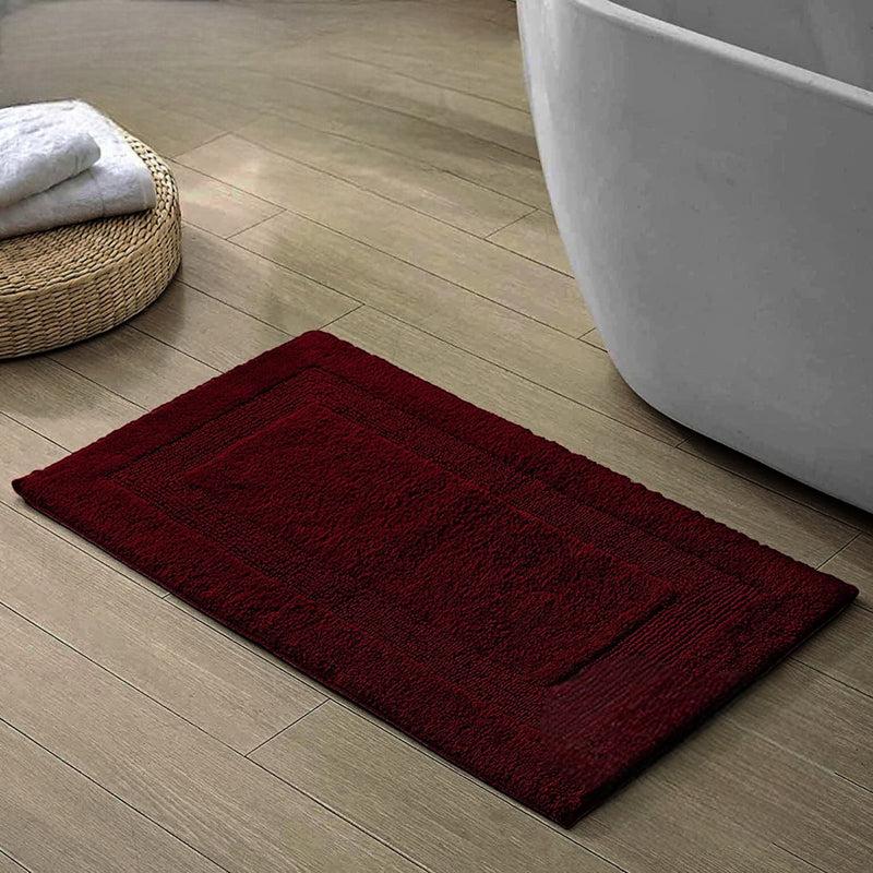 Buy Ette Bathmat - Maroon Bath Mats from Vaaree