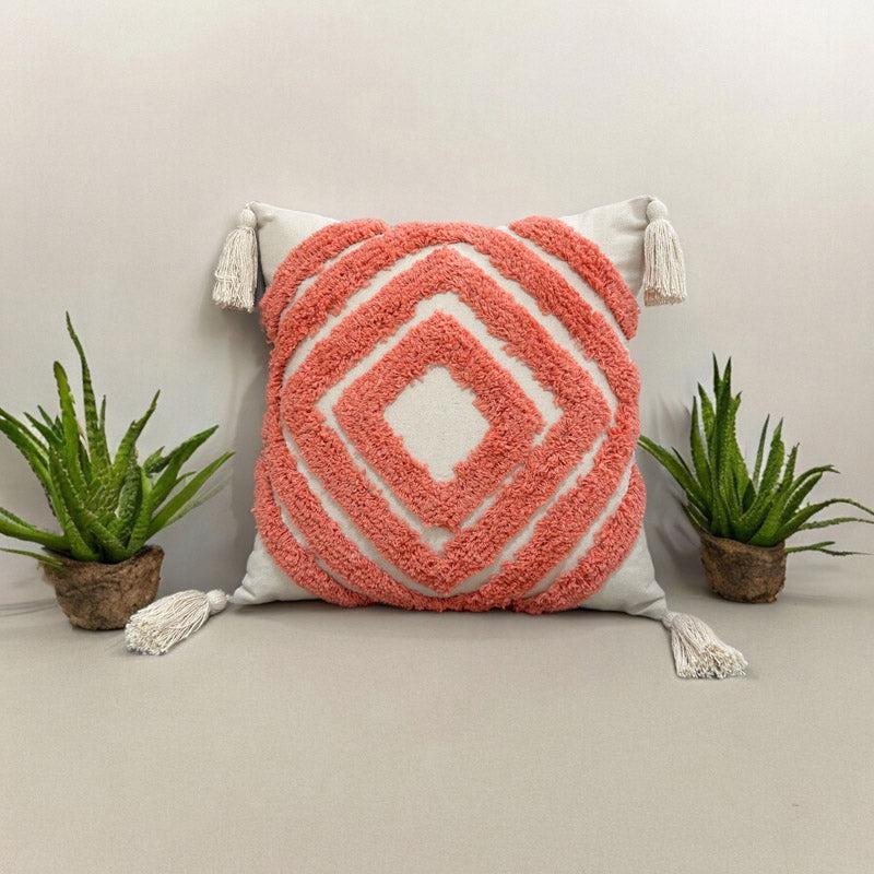 Buy Kester Tufted Cushion Cover - Peach Cushion Covers from Vaaree