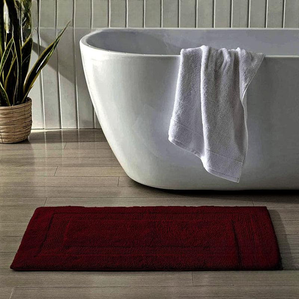 Buy Ette Bathmat - Maroon Bath Mats from Vaaree