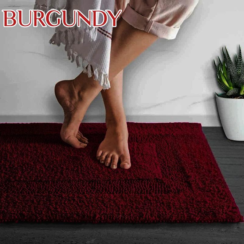 Buy Ette Bathmat - Maroon Bath Mats from Vaaree