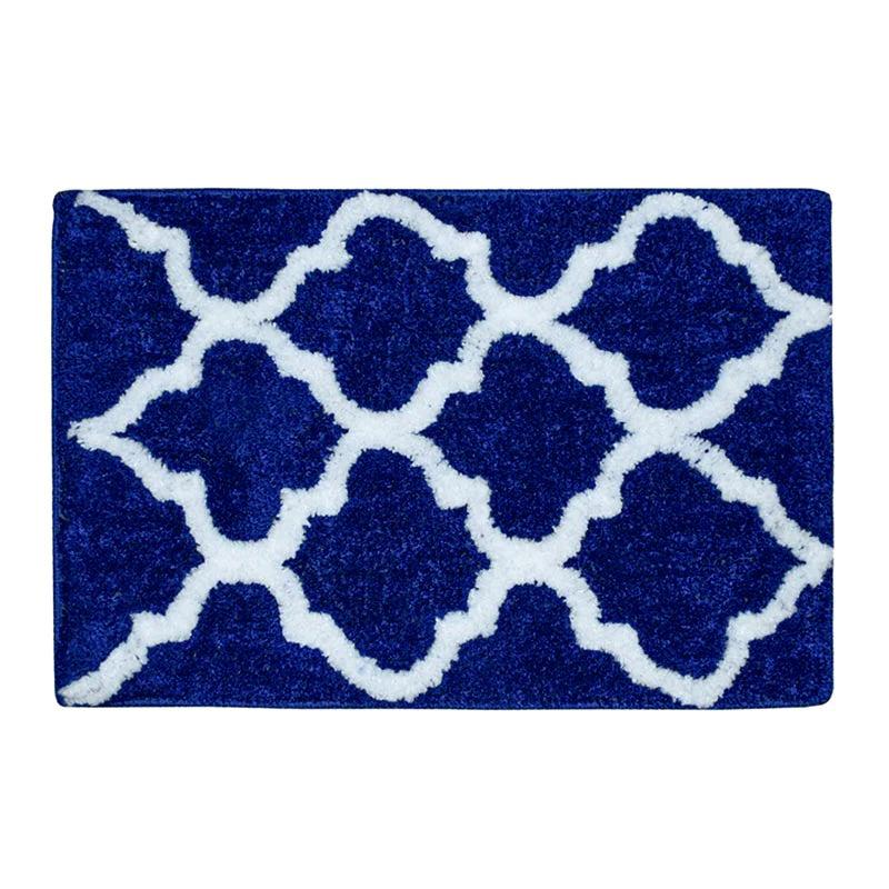 Buy Sino Bathmat (Blue) - Set Of Two Bath Mats from Vaaree