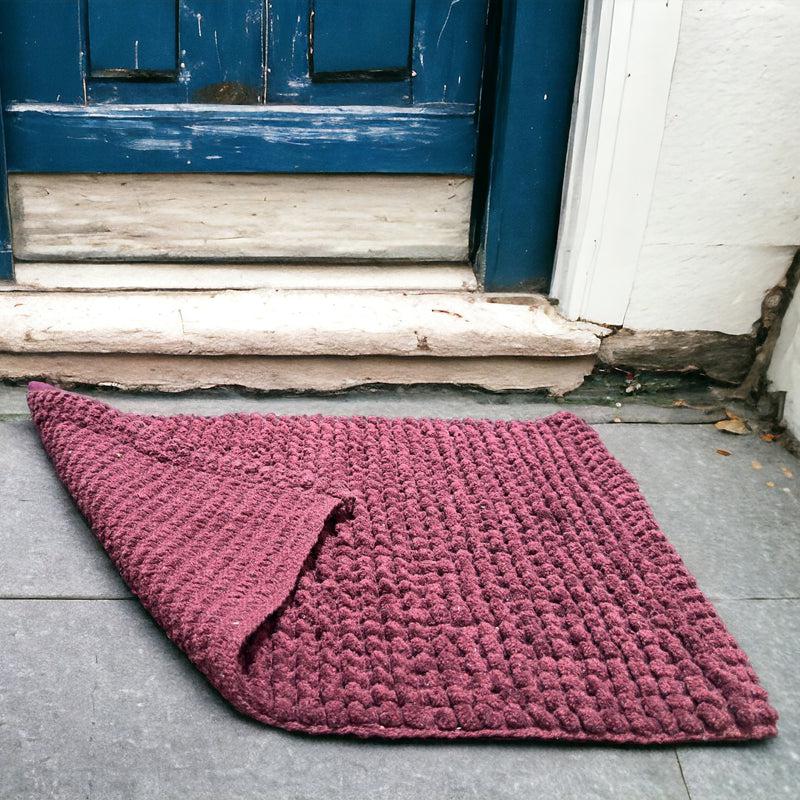 Buy Melca Bathmat - Maroon Bath Mats from Vaaree