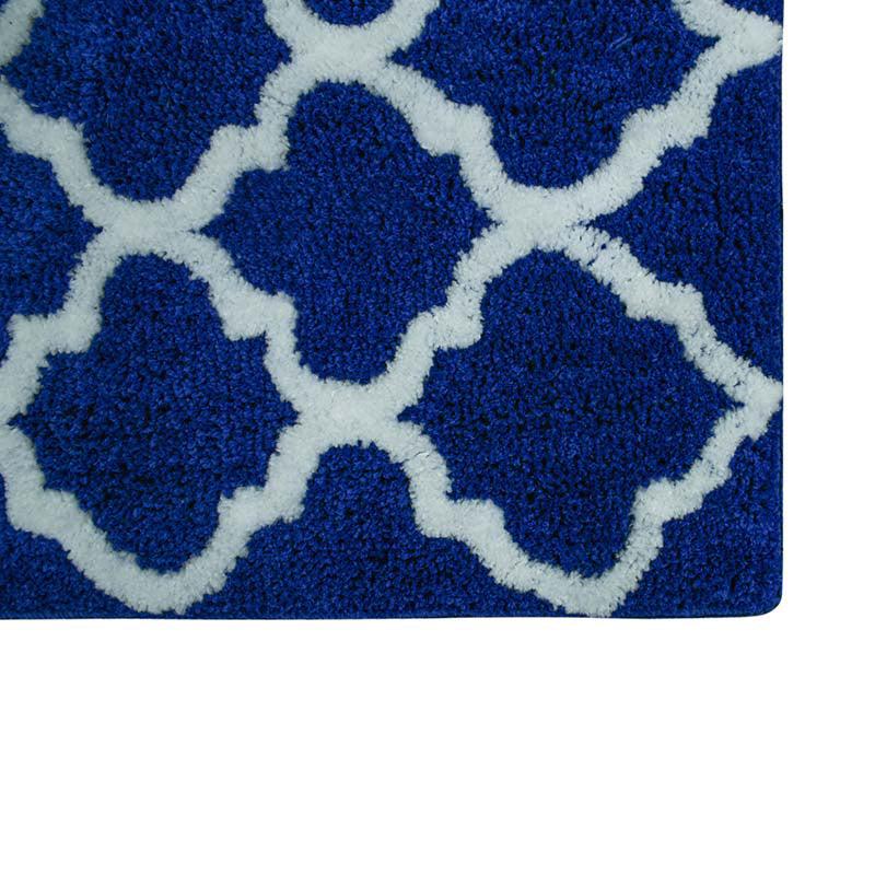 Buy Sino Bathmat (Blue) - Set Of Two Bath Mats from Vaaree