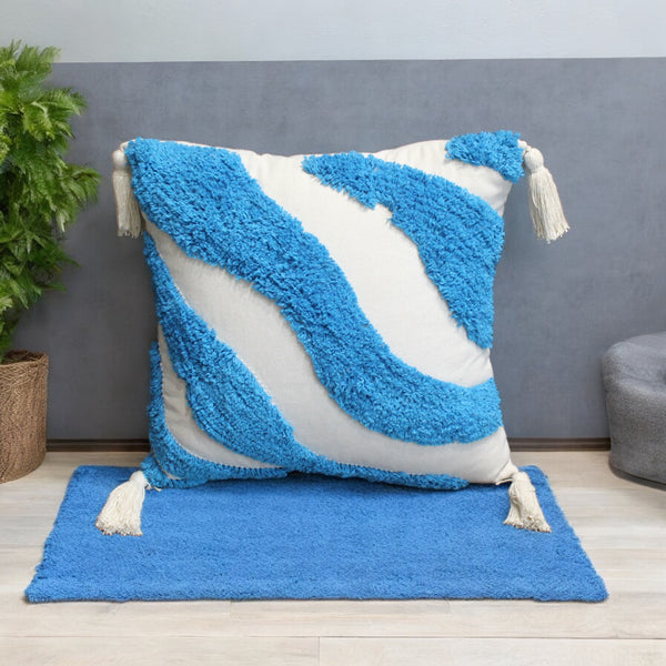 Buy Serene Tides Tufted Cushion Cover Cushion Covers from Vaaree