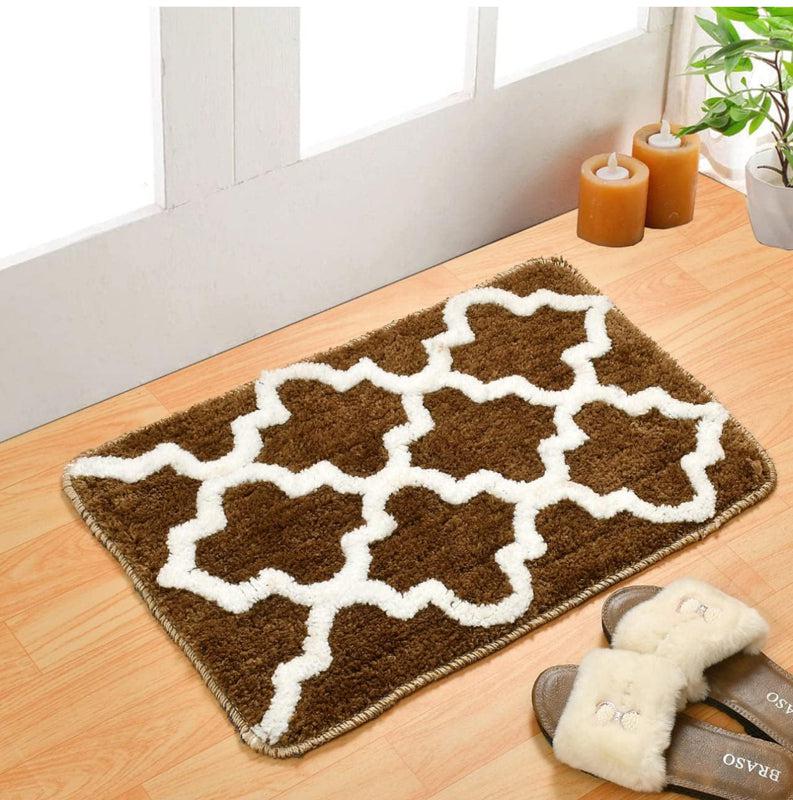 Buy Sino Bathmat (Brown) - Set Of Two Bath Mats from Vaaree