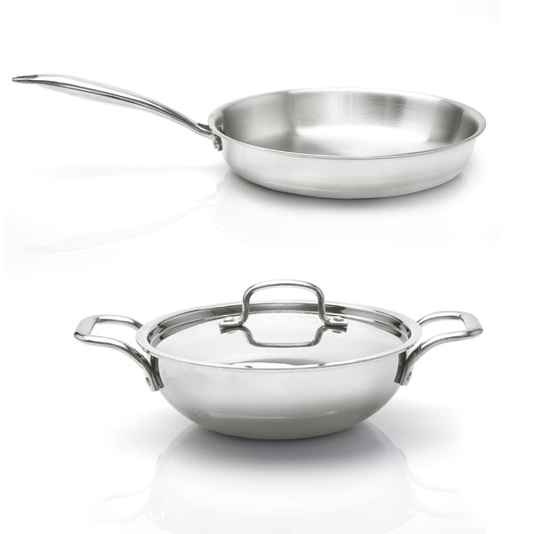 Buy Zoraware Kadhai 2500 ML With Frying Pan & Lid (24 CM) - Three Piece Set Cookware Sets from Vaaree