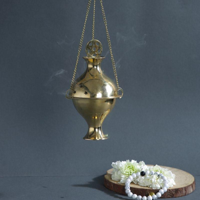 Buy Brass Dena Hanging Loban Dhoop Holder Incense Holders from Vaaree