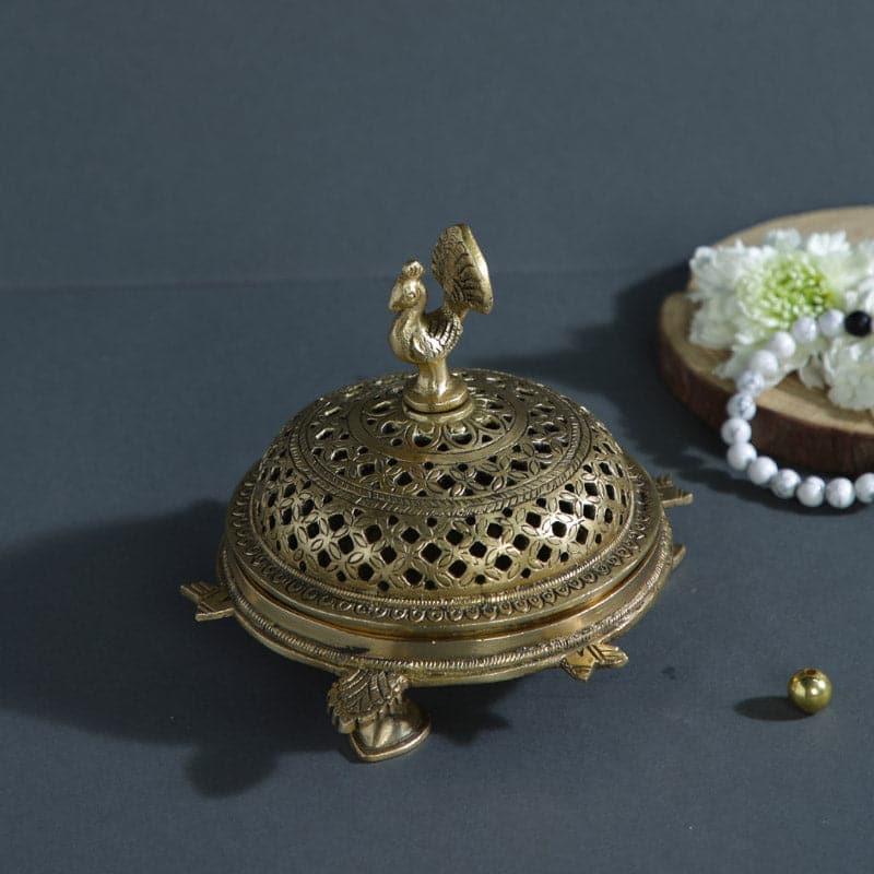 Buy Brass Peacock Loban Dhoop Holder Incense Holders from Vaaree