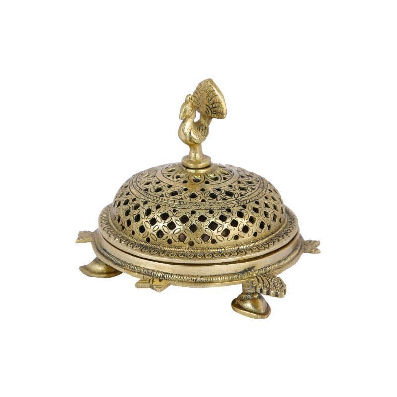 Buy Brass Peacock Loban Dhoop Holder Incense Holders from Vaaree