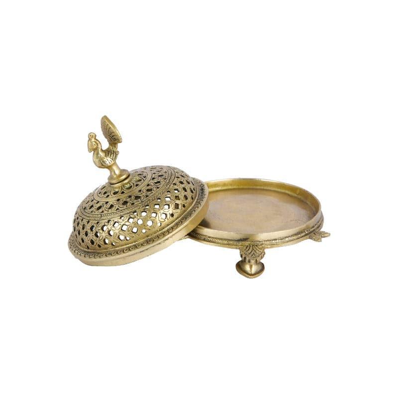 Buy Brass Peacock Loban Dhoop Holder Incense Holders from Vaaree