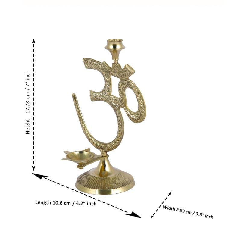 Buy Om Bless Diya with Incense Holder Incense Holders from Vaaree