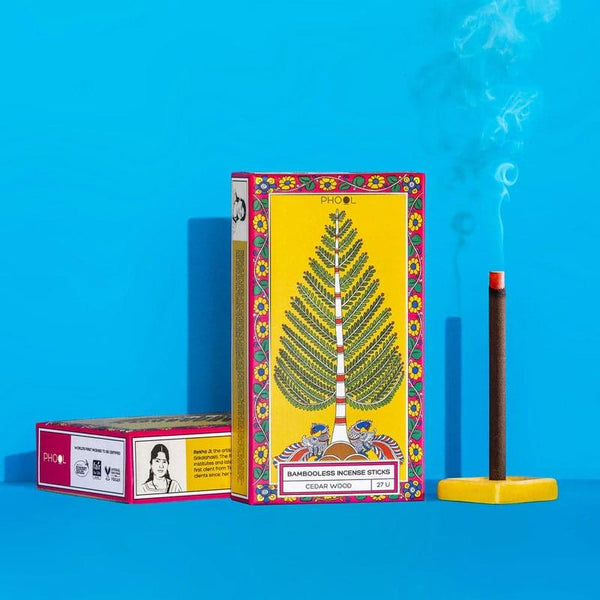 Buy Phool Bambooless Incense Sticks (Cedar Wood) - Set Of Forty Incense Sticks & Cones from Vaaree