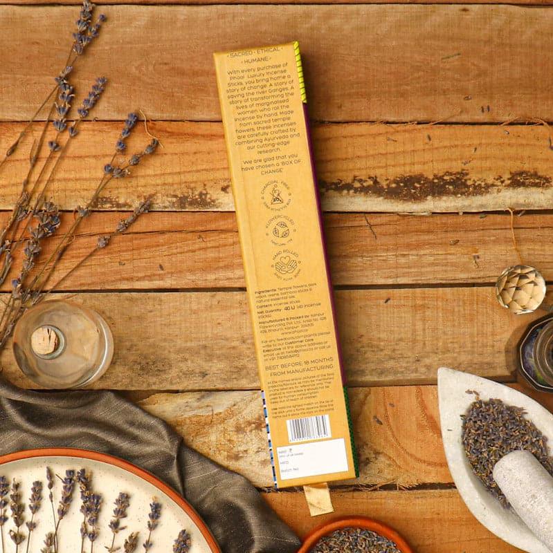 Buy Phool Natural Incense Stick (Lavender) - Set Of Forty Incense Sticks & Cones from Vaaree