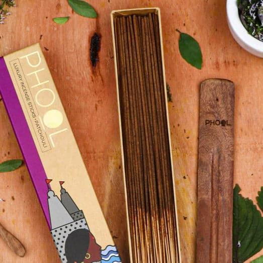 Incense Sticks & Cones - Phool Natural Incense Stick (Patachouli) - Set Of Forty