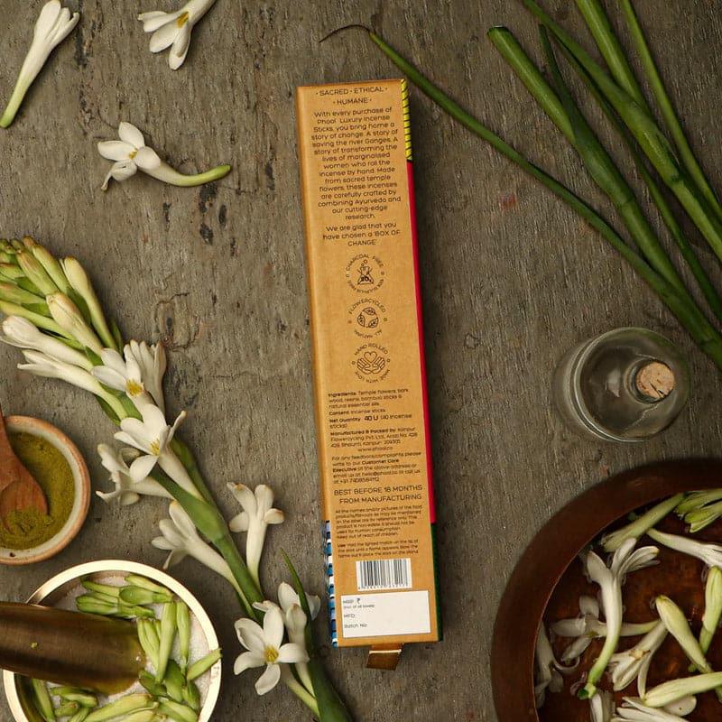 Buy Phool Natural Incense Sticks (Tuberose) - Set Of Forty Incense Sticks & Cones from Vaaree