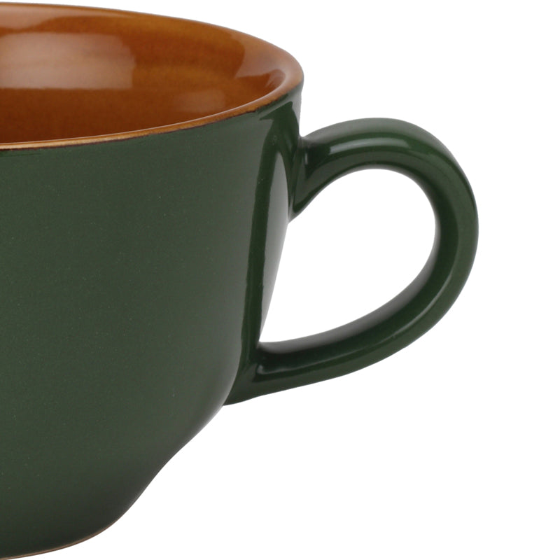 Buy Ruby Ceramic Mug (Green) - 350 ML Mug & Tea Cup from Vaaree